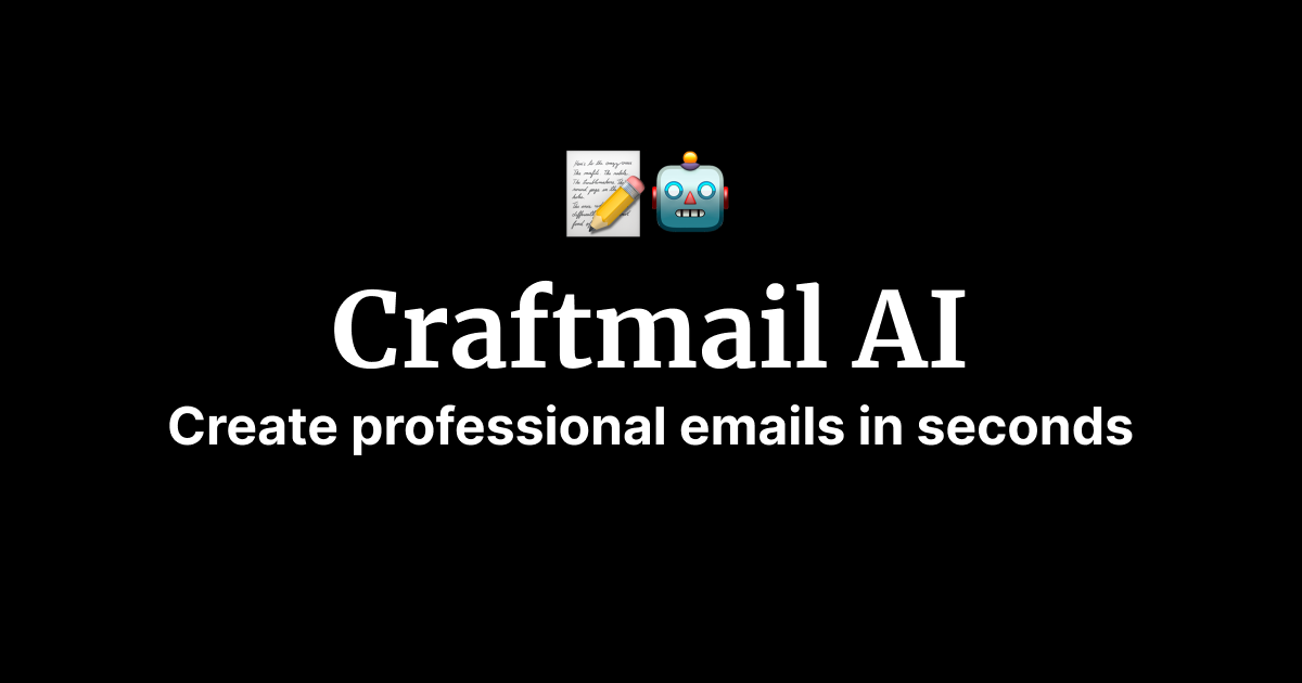 Craftmail AI | AI Powered emails